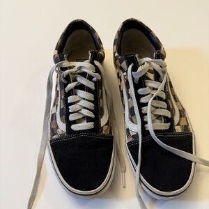 Vans Old Skool Camo Check Desert Skate Shoe Sneaker Mens Sz 7.0 Womens 8.5